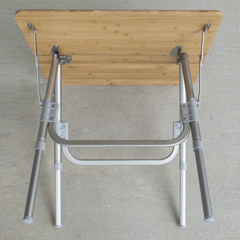 Folding Bamboo Side Table. Picture 2