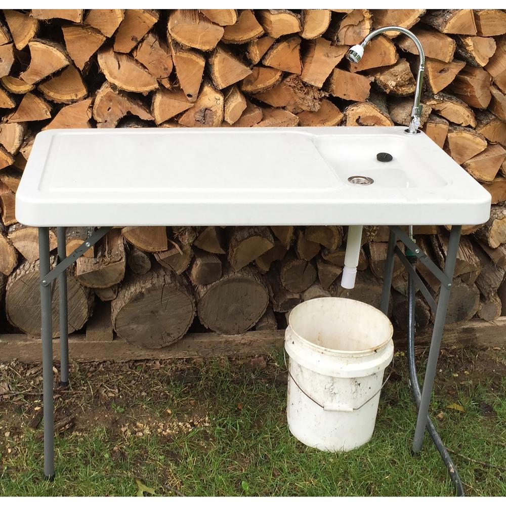 Folding Fish Table With Faucet. Picture 3