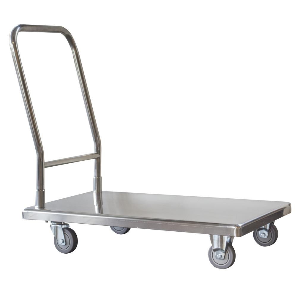 Stainless Steel Platform Truck 500 lbs Capacity. Picture 1