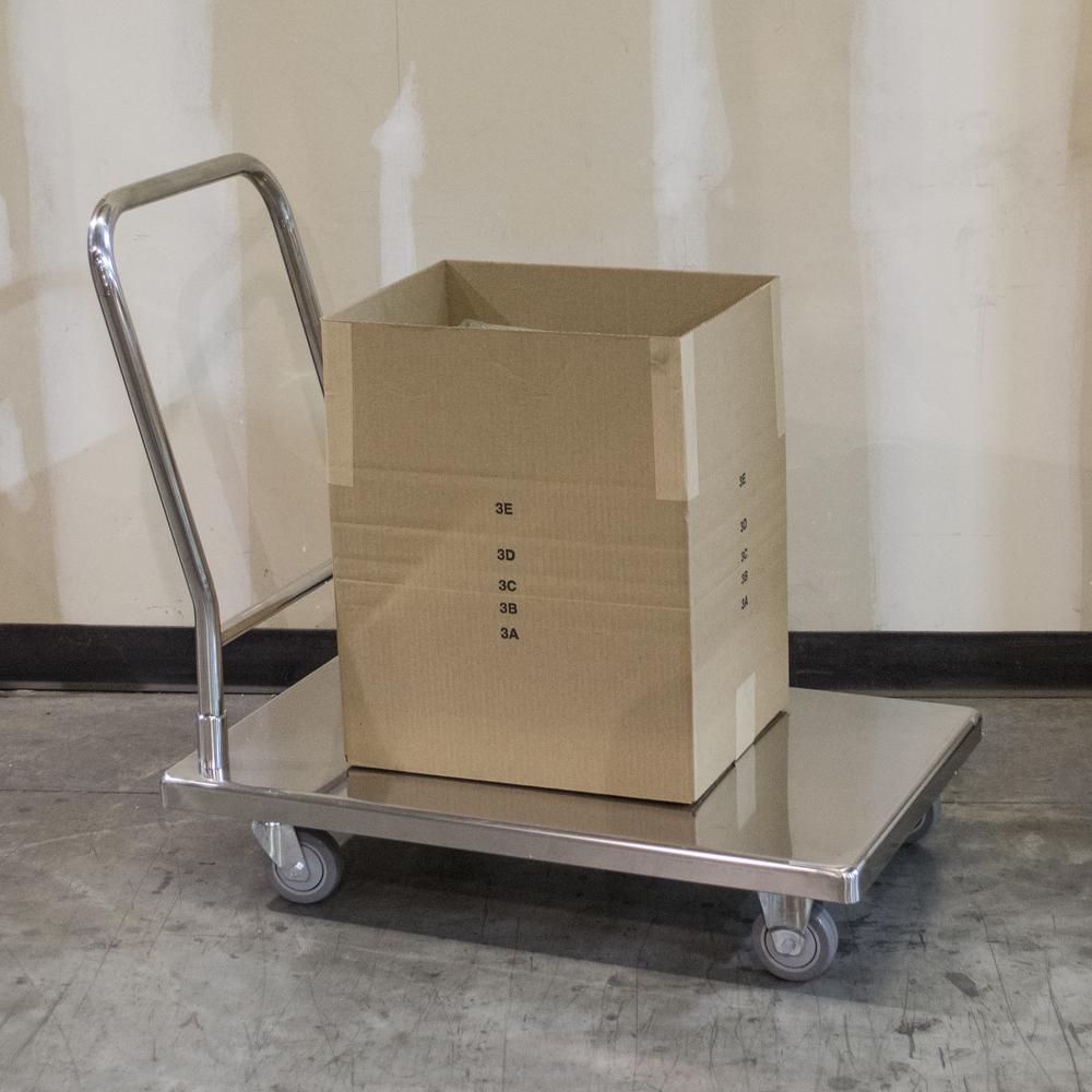 Stainless Steel Platform Truck 500 lbs Capacity. Picture 4
