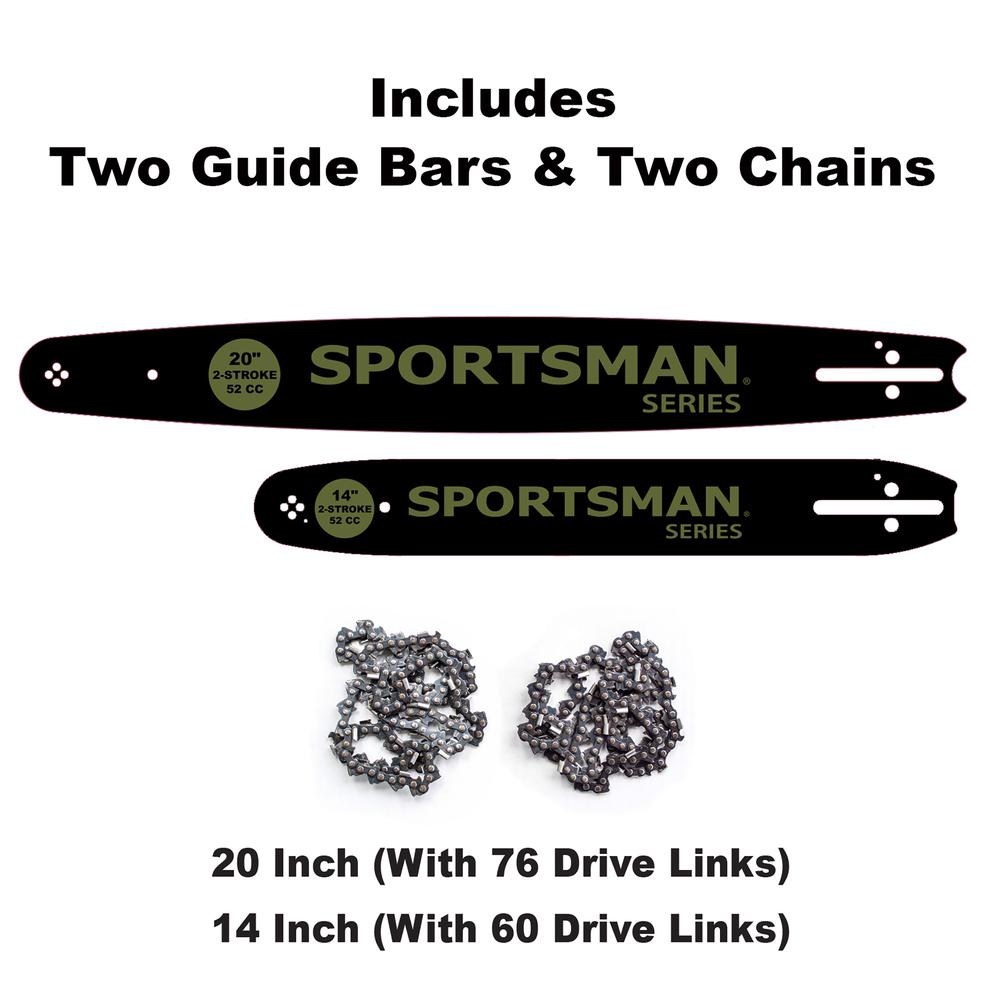 Sportsman Series 52cc Gas 2-Stroke Rear Handle Chainsaw Combo Kit - Thumbnail 3