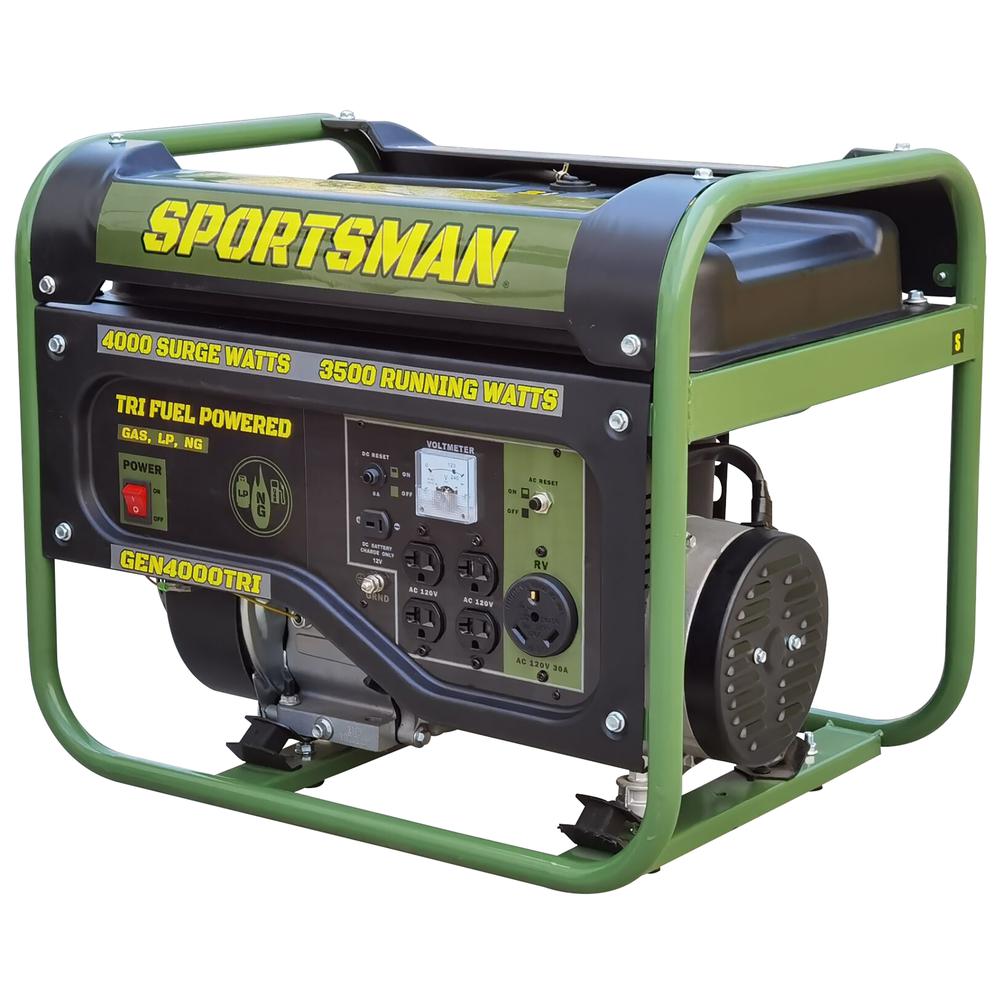4000 Surge Watts Portable Tri Fuel Generator. Picture 1