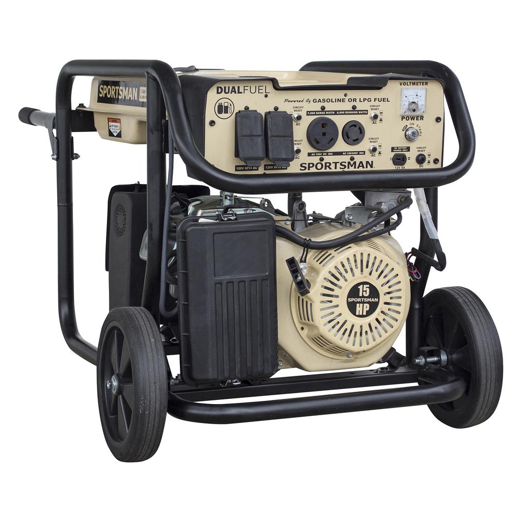 7500 Watt Dual Fuel Generator. Picture 1
