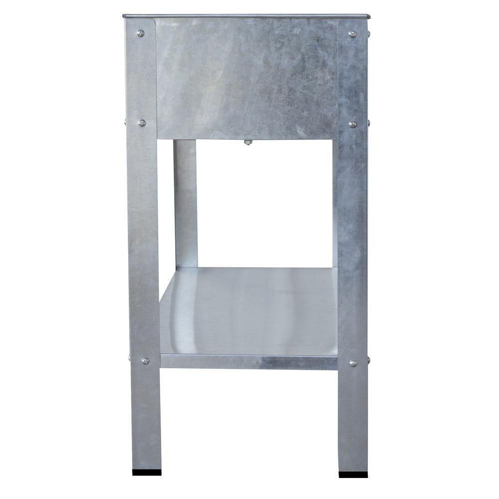 Galvanized Metal Elevated Garden Planter. Picture 3
