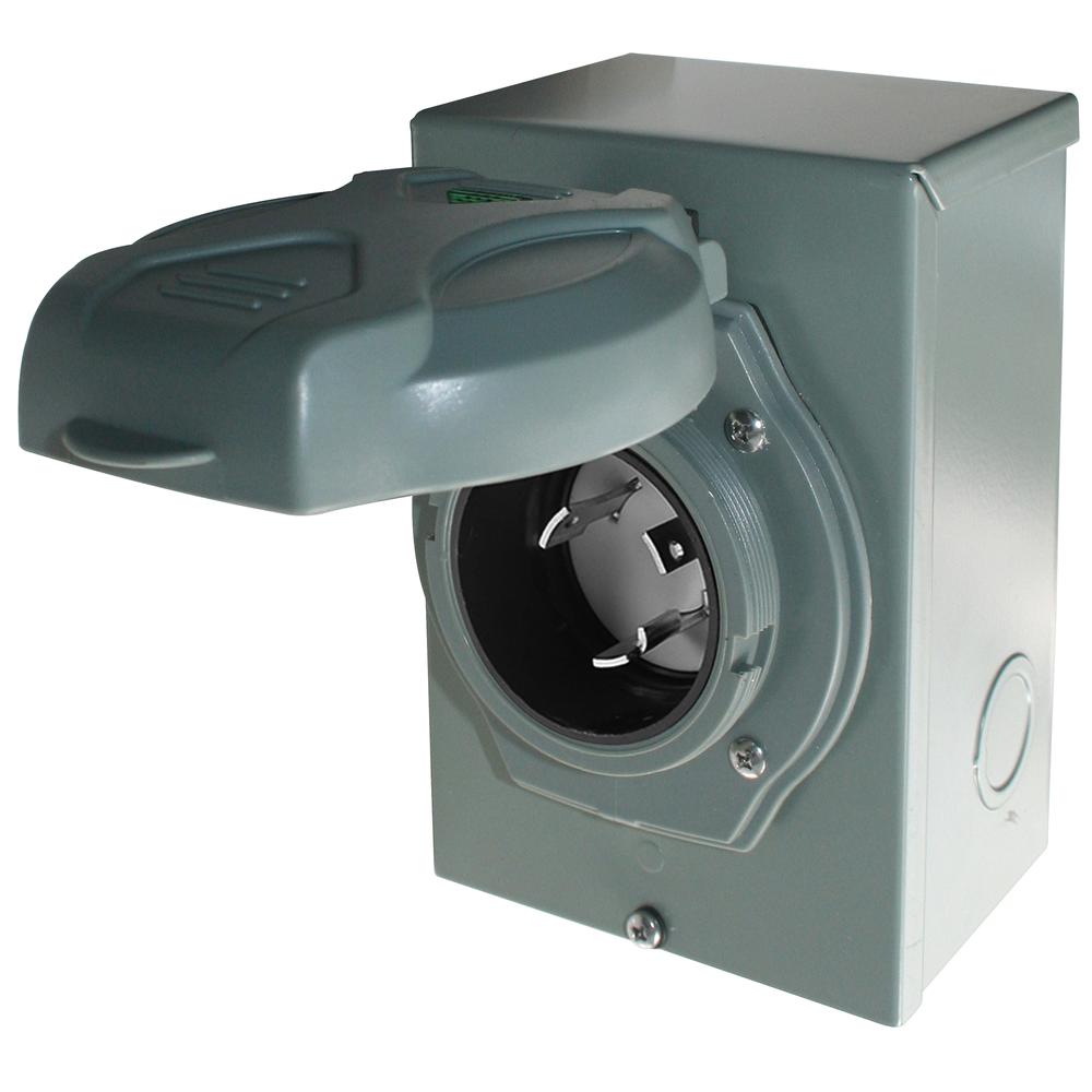 30 Amp Generator Power Inlet Box. Picture 1