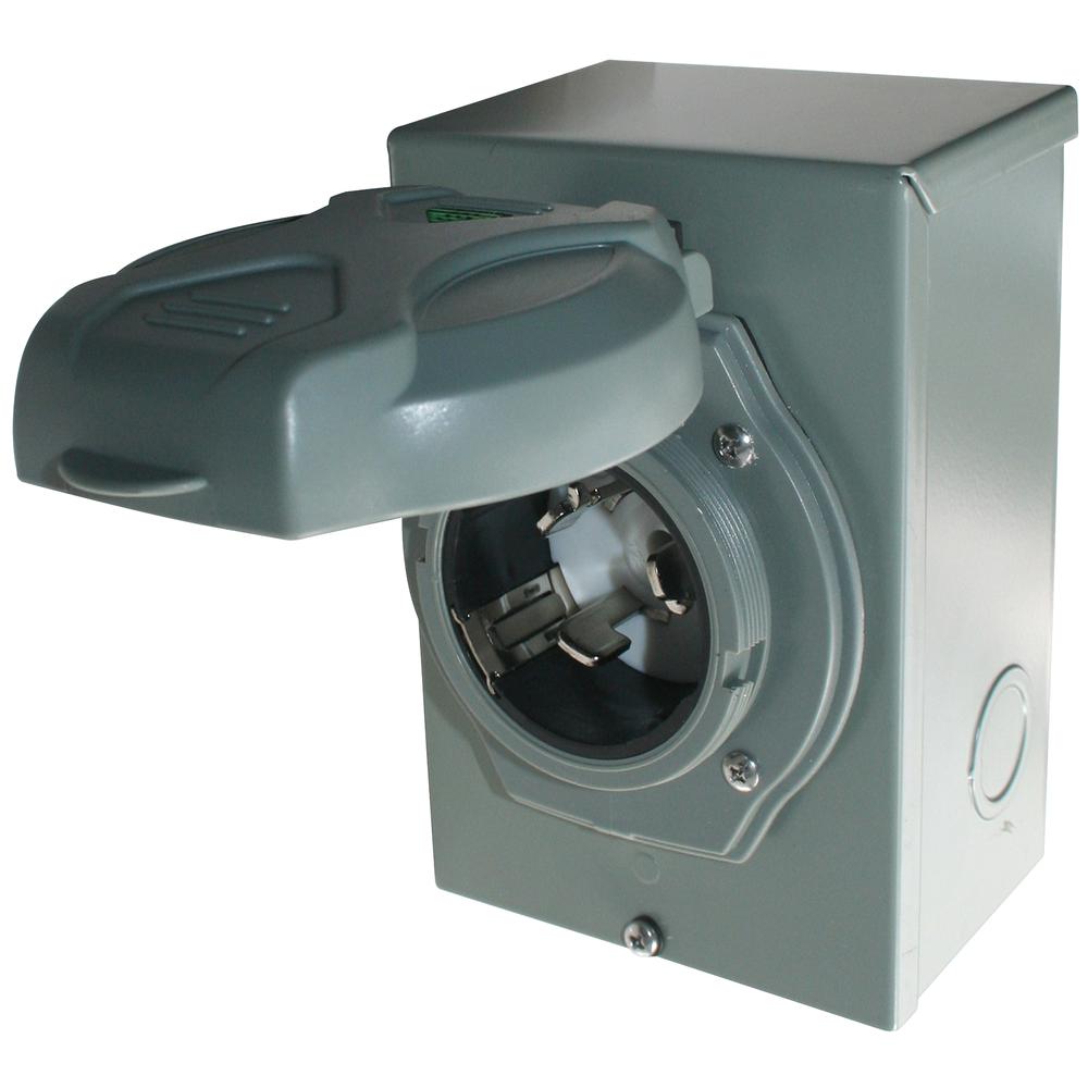 50 Amp Generator Power Inlet Box. Picture 1