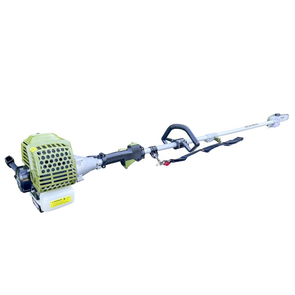 Gas Pole Saw With Hedge Trimmer. Picture 2