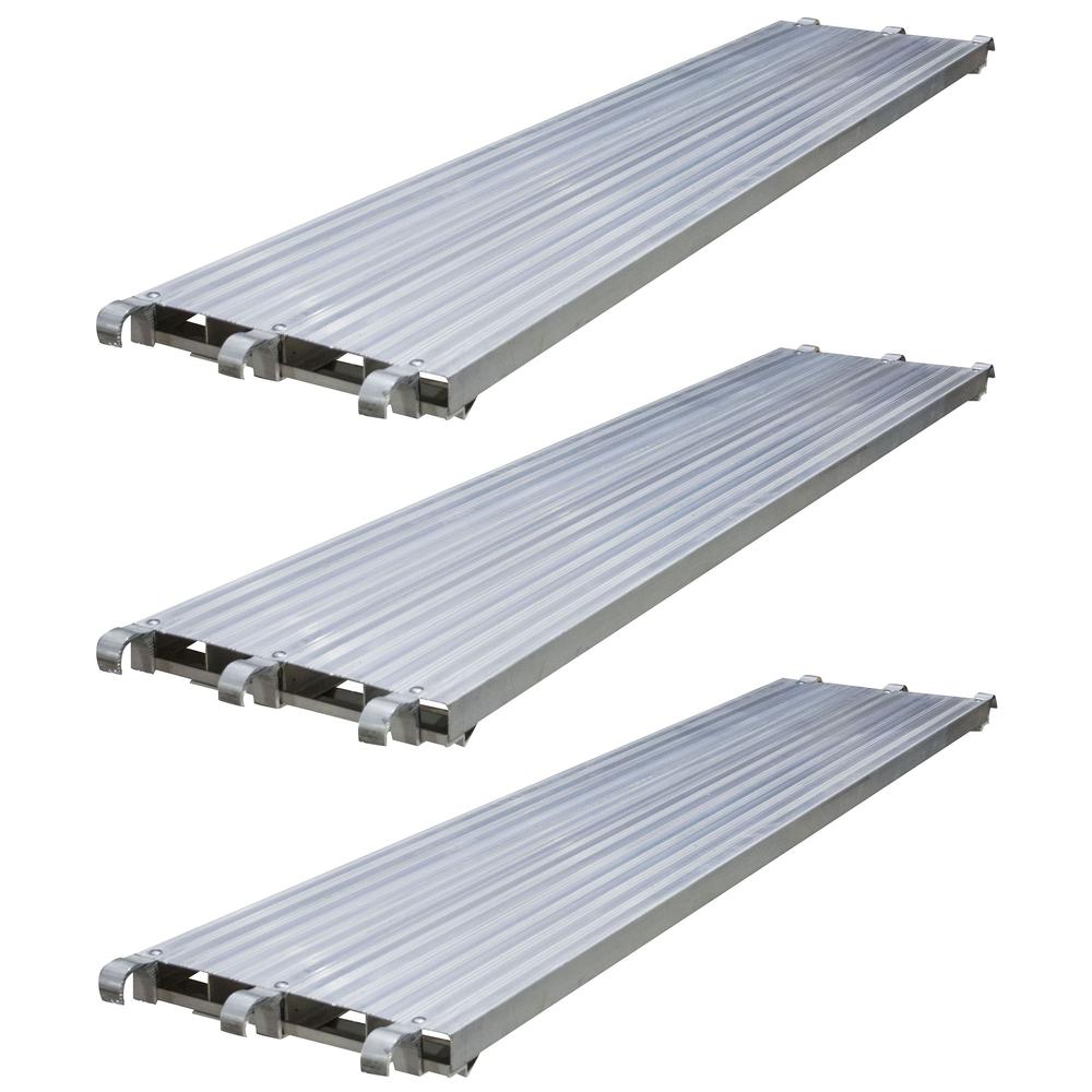 7 ft. Aluminum Scaffold Walk Board 3 Piece Set. Picture 1