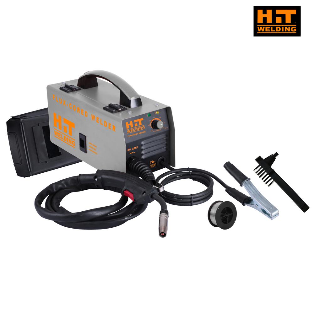 80 Amp Flux-Cored 120V MIG Welder Kit. Picture 1