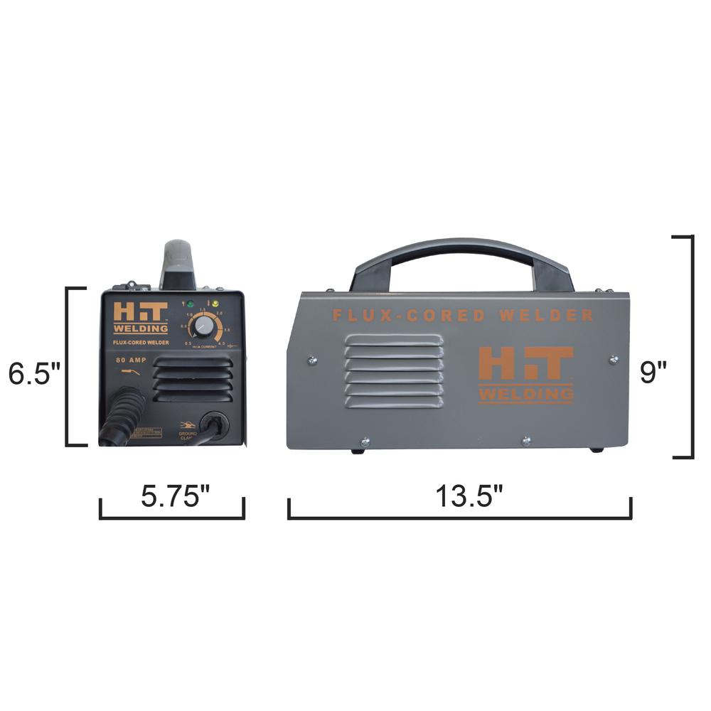 80 Amp Flux-Cored 120V MIG Welder Kit. Picture 9