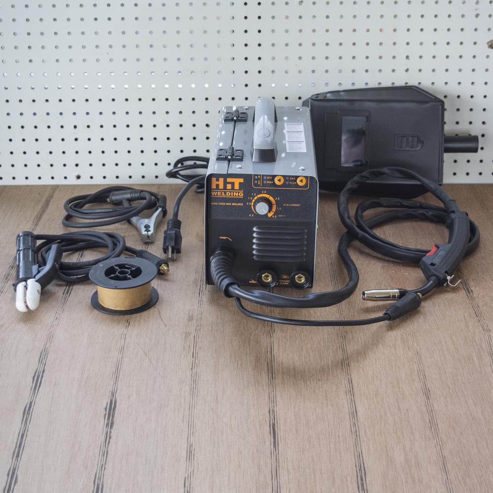 140 Amp Flux-Cored 120V MIG Welder Kit. Picture 4