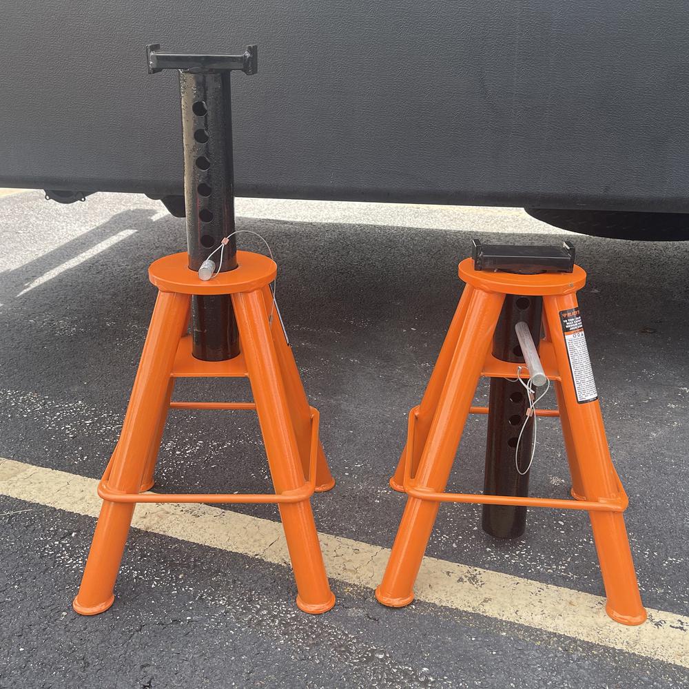 10 Ton Medium Height  Jack Stand Set (2pk). Picture 2