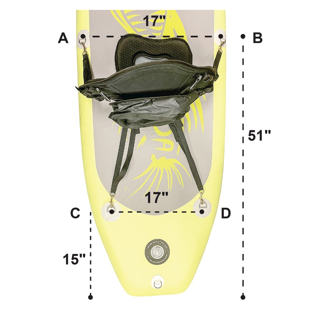 Kuda Removable Padded Stand-Up Paddle Board Seat. Picture 8