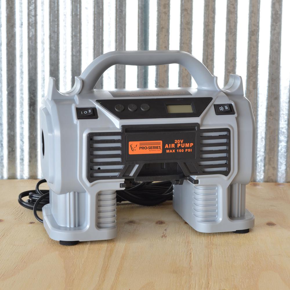 Cordless Digital Inflator Kit with 20V Lithium Ion Rechargeable Battery. Picture 2