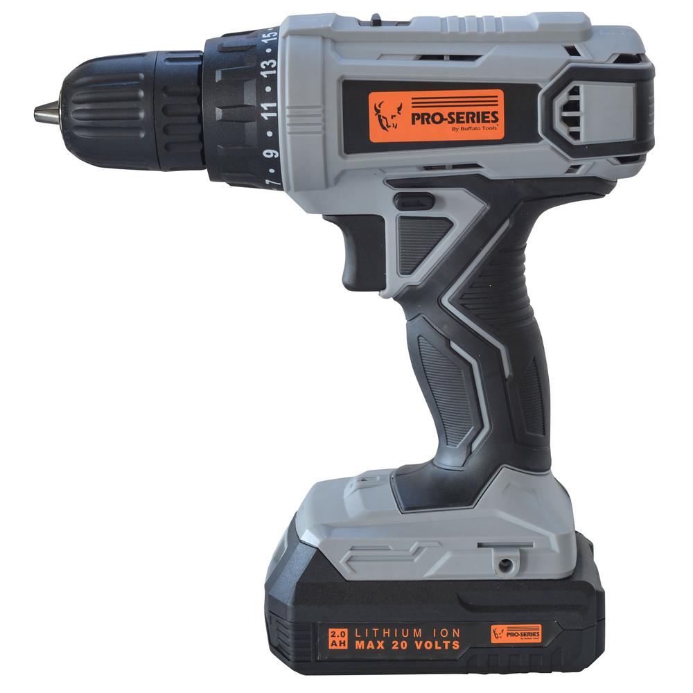 5 Piece Combo Kit with Light - 3/8 inch Drill and 1/4 inch Impact Driver Set. Picture 4