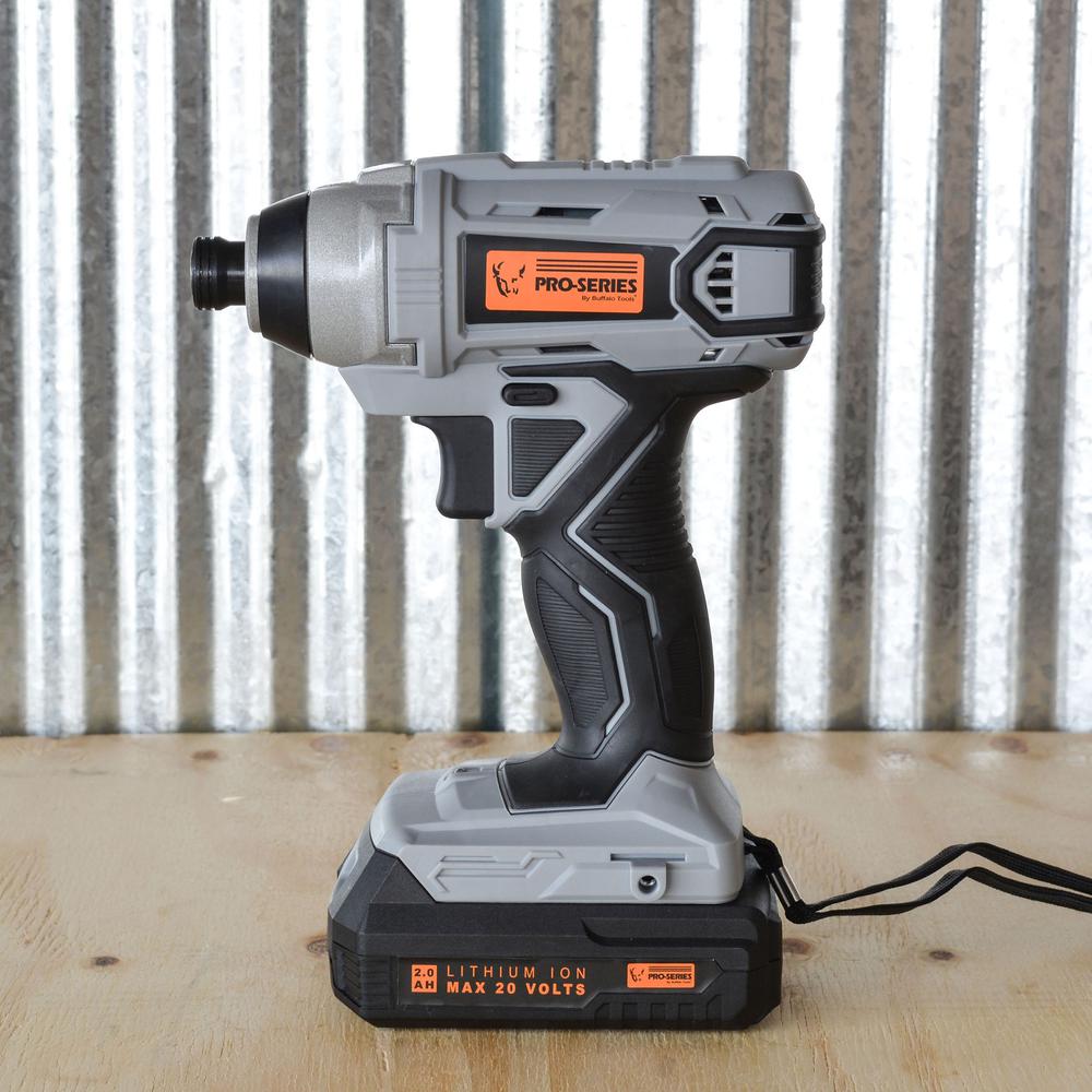 5 Piece Combo Kit with Light - 3/8 inch Drill and 1/4 inch Impact Driver Set. Picture 5