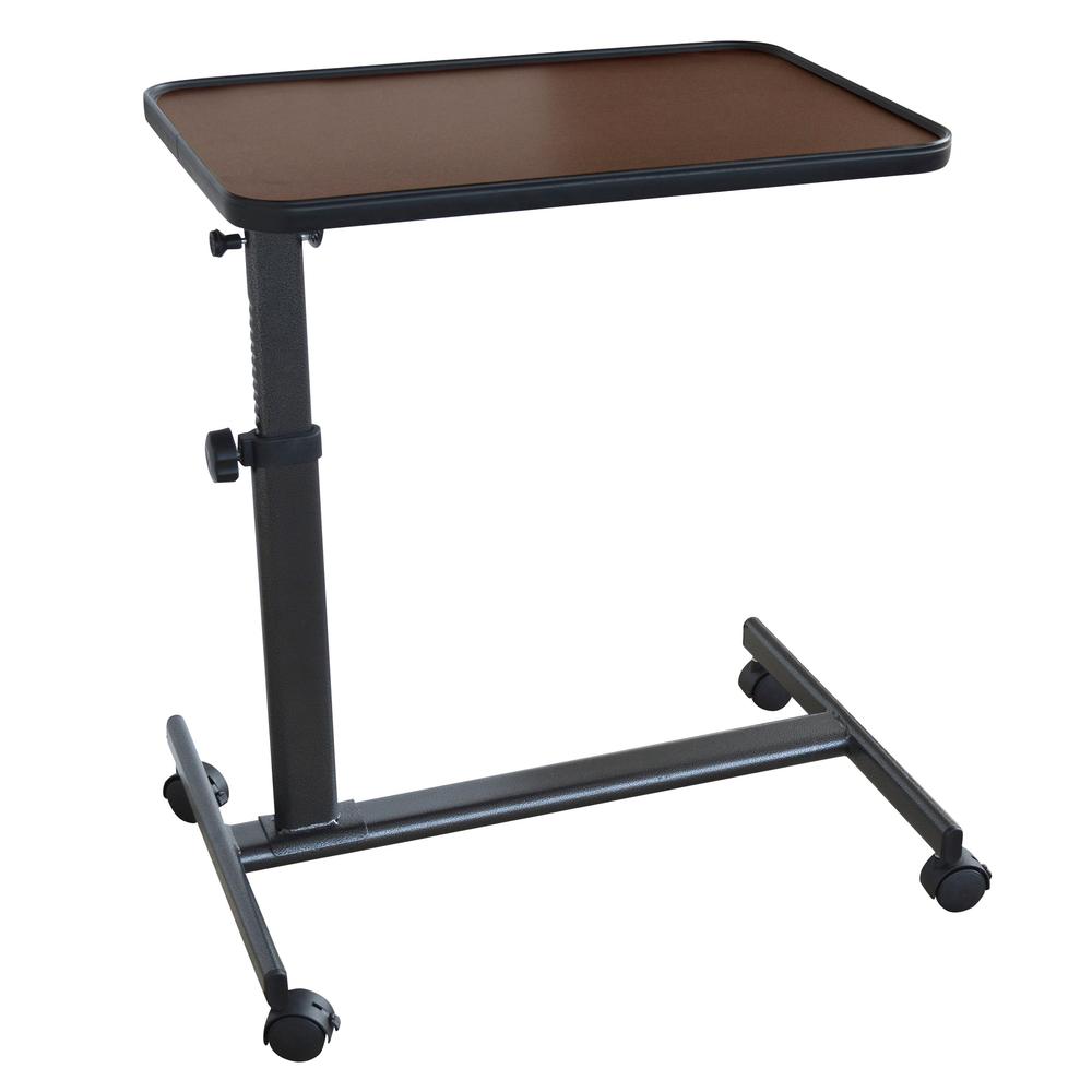 Adjustable Height Rolling Over Bed Table 24 x 16 in.. Picture 2