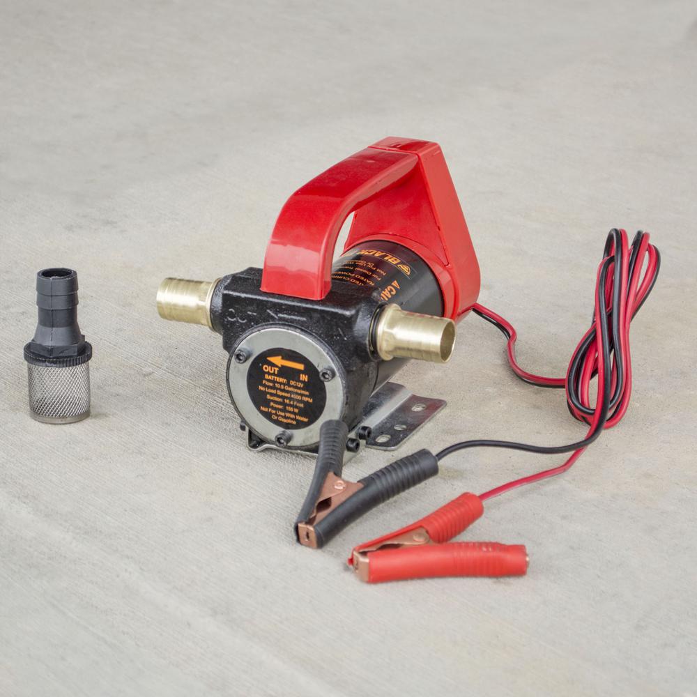 10 GPH High Flow Rate 12 Volt Portable 155 Watts Diesel Oil Pump. Picture 2