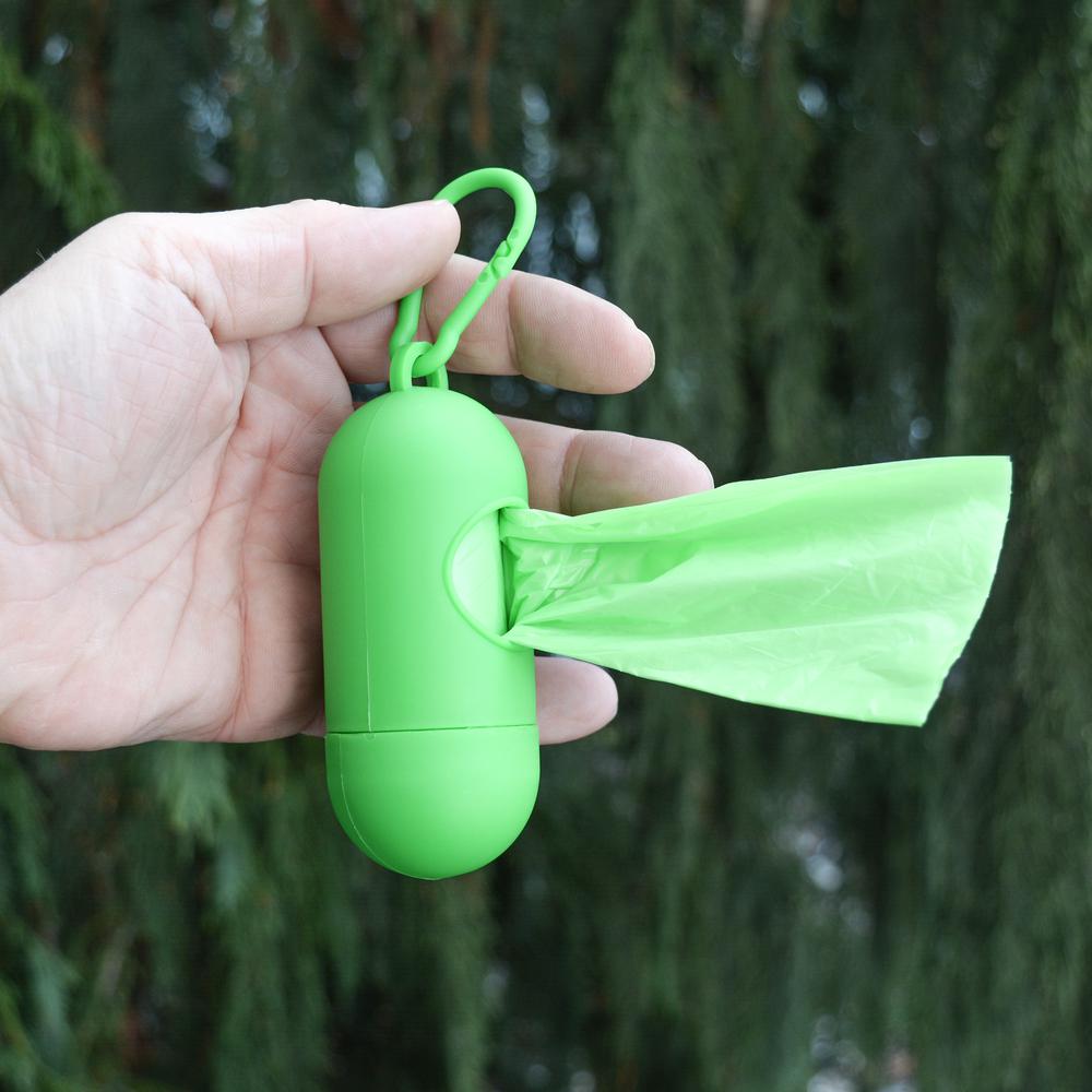 50 Rolls (1000 bags) Standard Size Dog Waste Bags with 2 Leash Clip Dispensers. Picture 6
