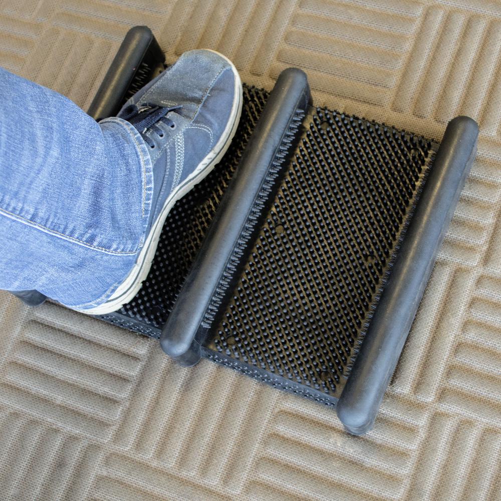 AmeriHome Rubber Boot Scraper Mat - Thumbnail 4