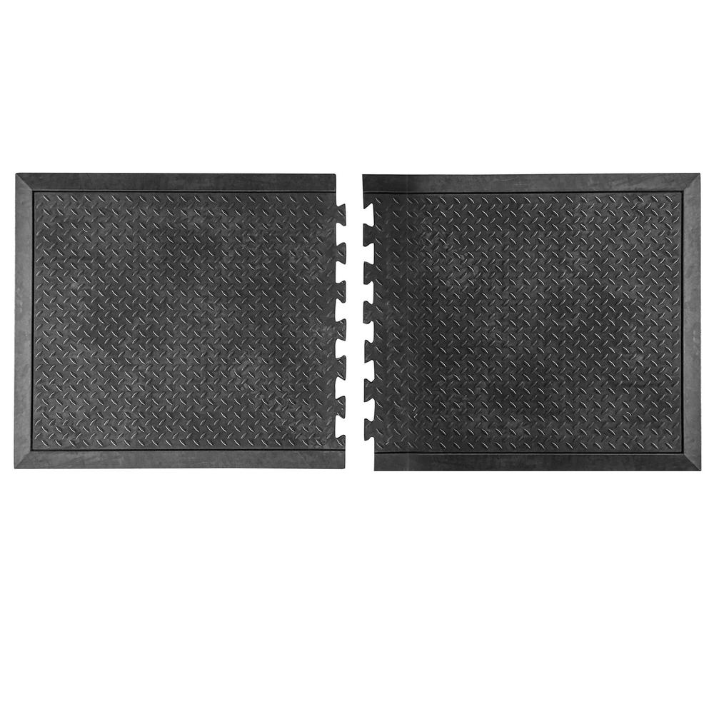 2 Piece Interlocking Anti Fatique Rubber Mats. Picture 1