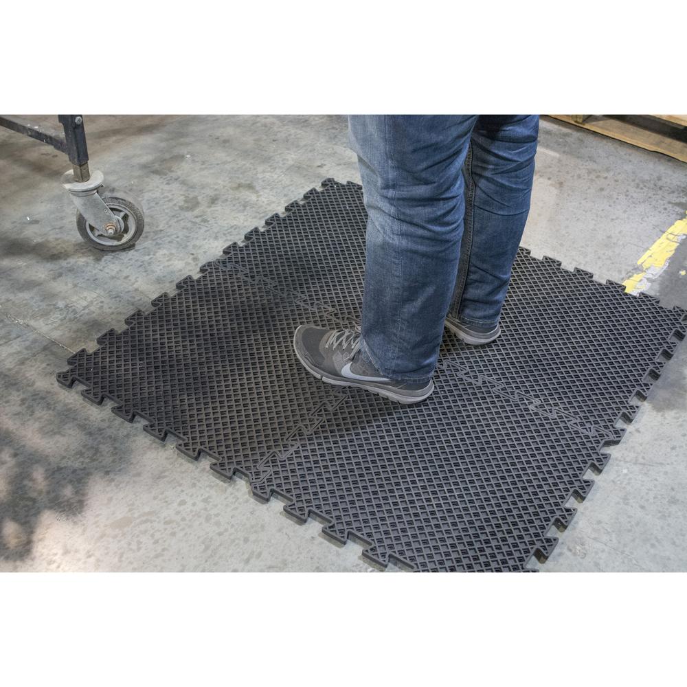 Buffalo Tools 4 Piece Interlocking Rubber Mat Set. Picture 4