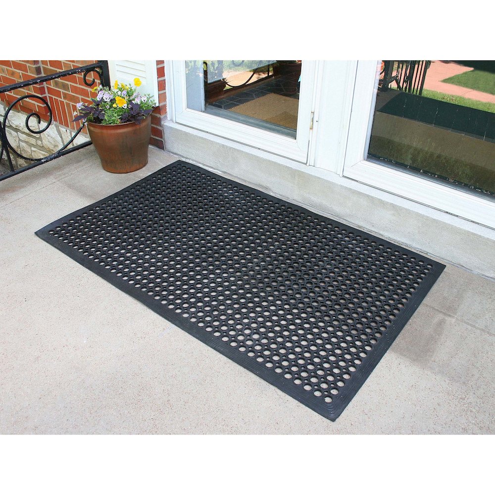 Buffalo Tools 3 x 5 Foot Industrial Rubber Floor Mat - 3 Pack. Picture 2
