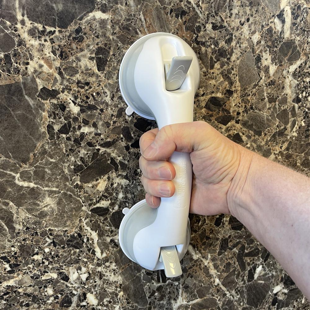 12 in. Repositionable Suction Grab Bar  - 2 Piece Set. Picture 3