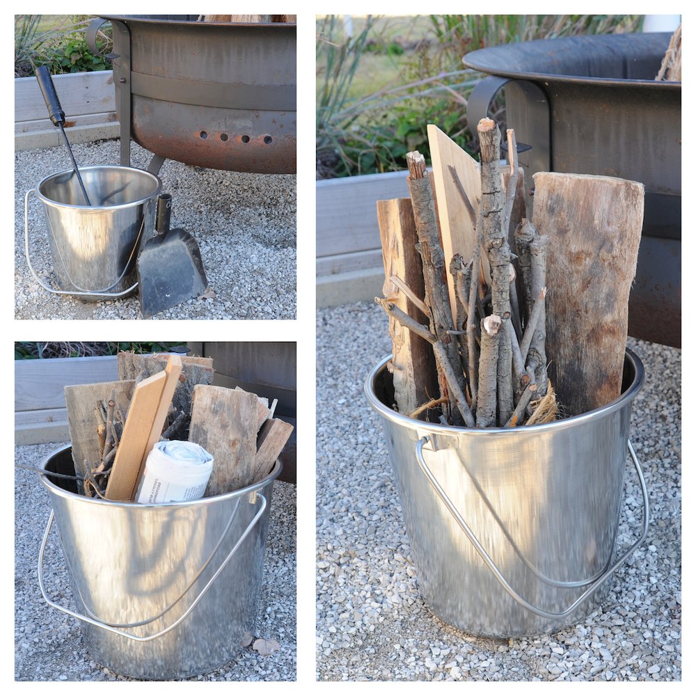 AmeriHome Assorted Stainless Steel Bucket Set 3 Piece Set. Picture 5