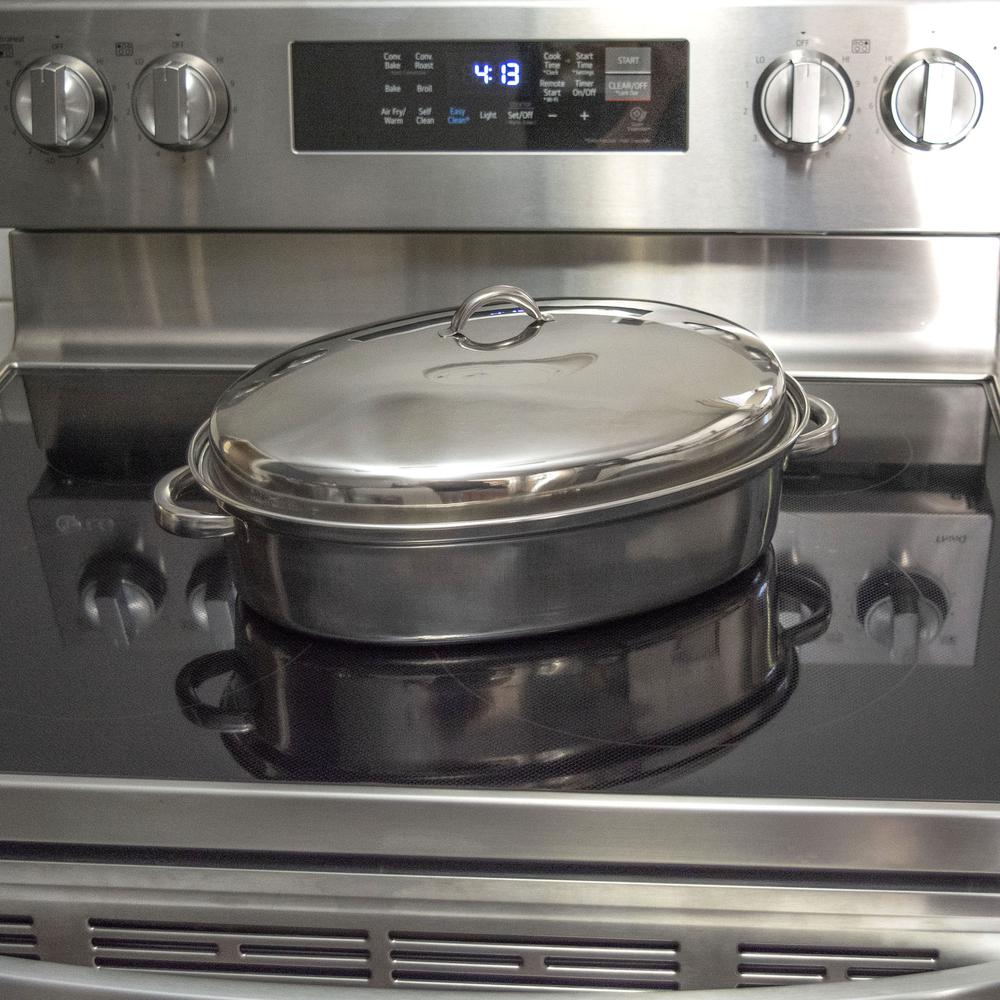 2 Piece Stainless Steel Roasting Set. Picture 4