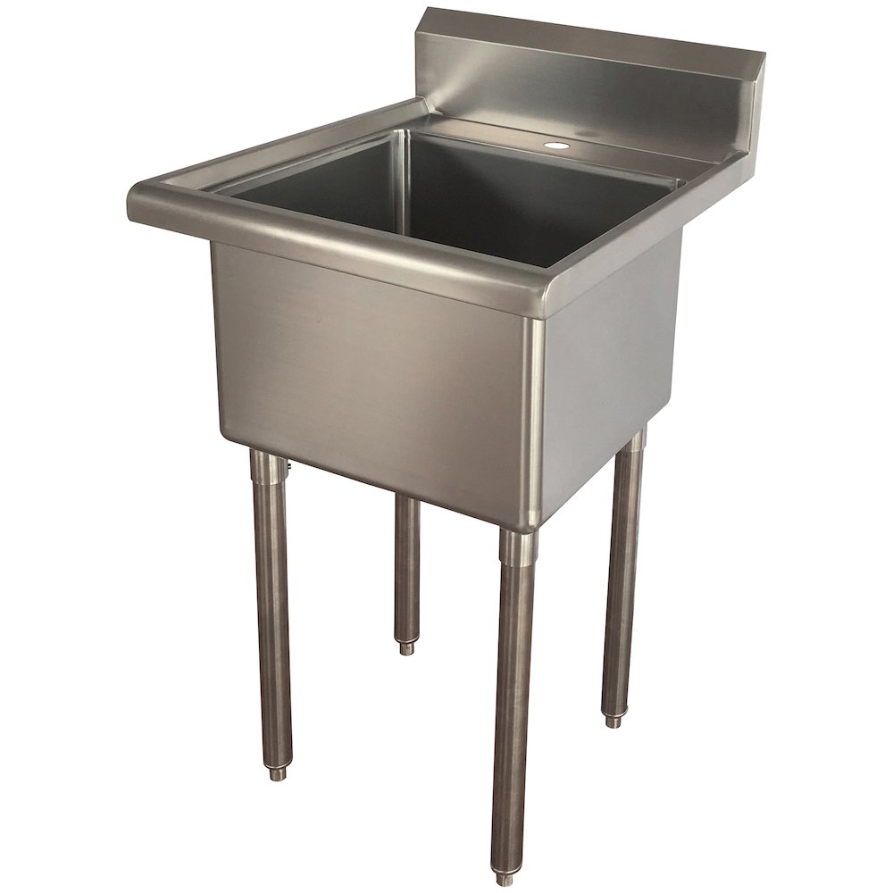 AmeriHome Stainless Steel Utility Sink. Picture 1