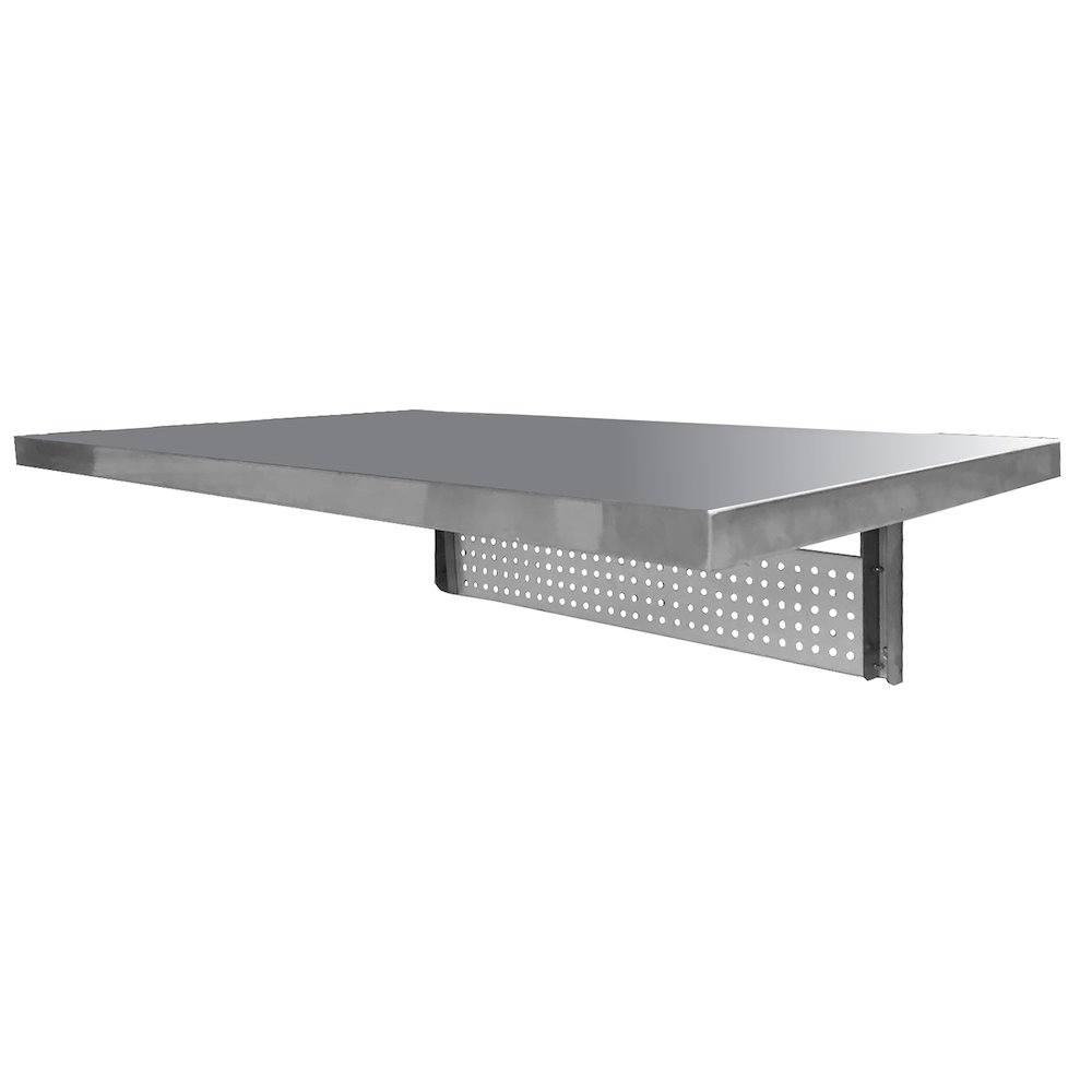Sportsman Series Space Saving Stainless Steel Wall Mount Work Table. Picture 1