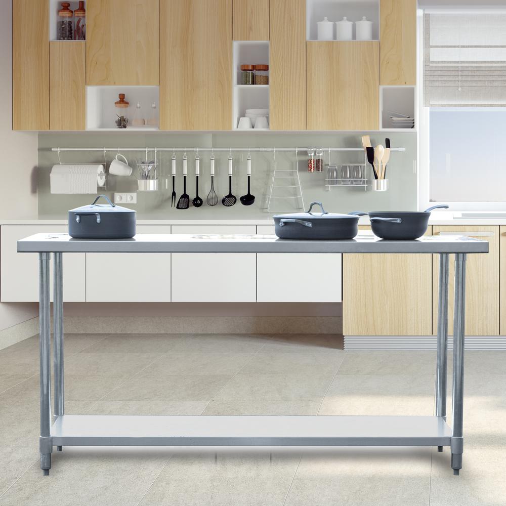 Stainless Steel Work Table 24 x 72 Inches. Picture 4