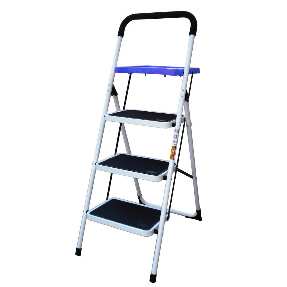 Three Step Utility Stool With Utility Tray. Picture 1