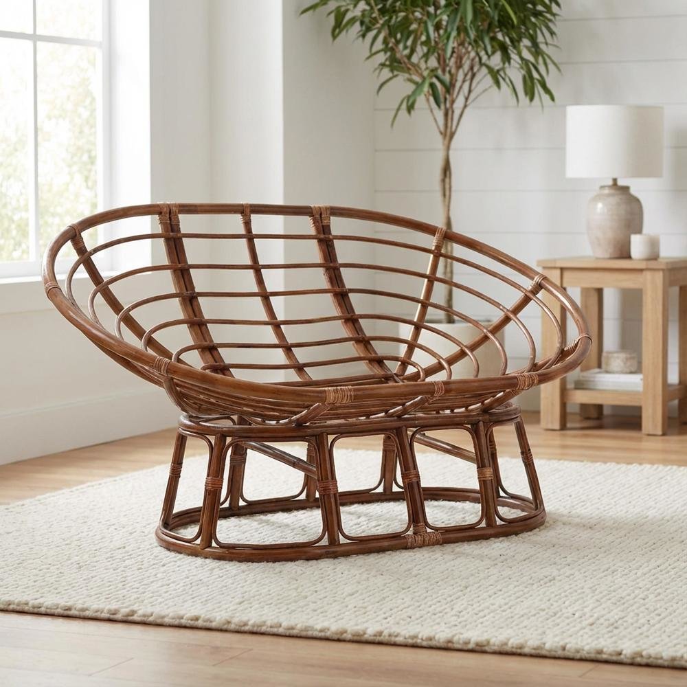 Rattan Double Papasan  Chair Frame Only. Picture 2