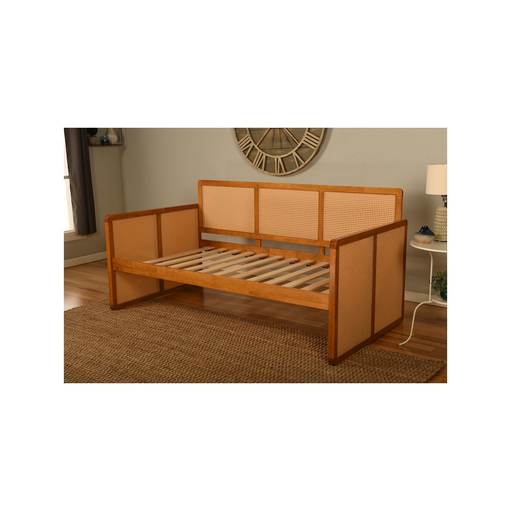 Abaco Daybed-Honey Finish-Takara Rain Mattress. Picture 7
