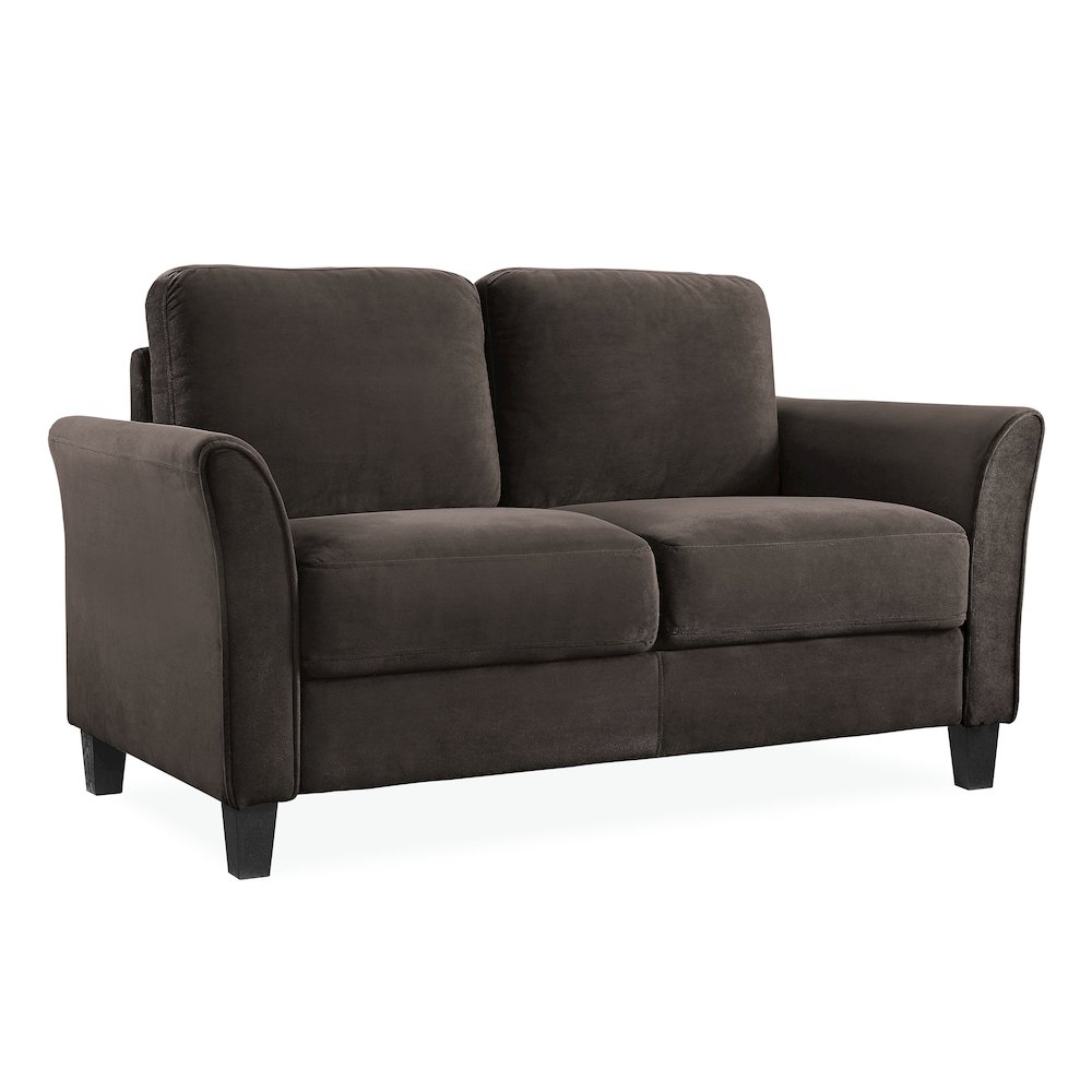 Westin Loveseat Curved Arm Coffee. Picture 1