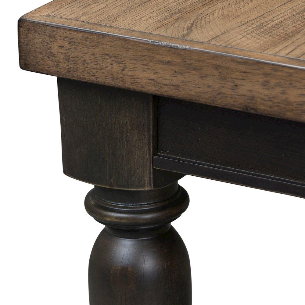 Harvest Home Rectangular Leg Table in Chalkboard. Picture 5