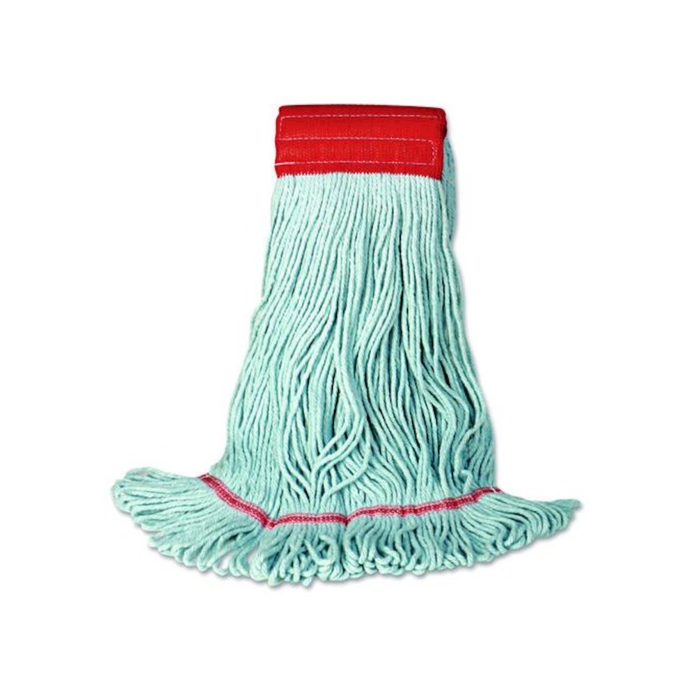 EchoMop with Looped-End Wet Head, Cotton/Rayon/Synthetic, Medium, Blue. Picture 1