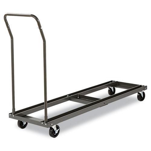 Chair/Table Cart, Metal, 600 lb Capacity, 20.86" x 50.78" to 72.04" x 43.3", Black. Picture 11