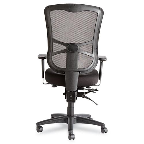 Alera Elusion Series Mesh High-Back Multifunction Chair, Supports Up to 275 lb, 17.2" to 20.6" Seat Height, Black. Picture 2