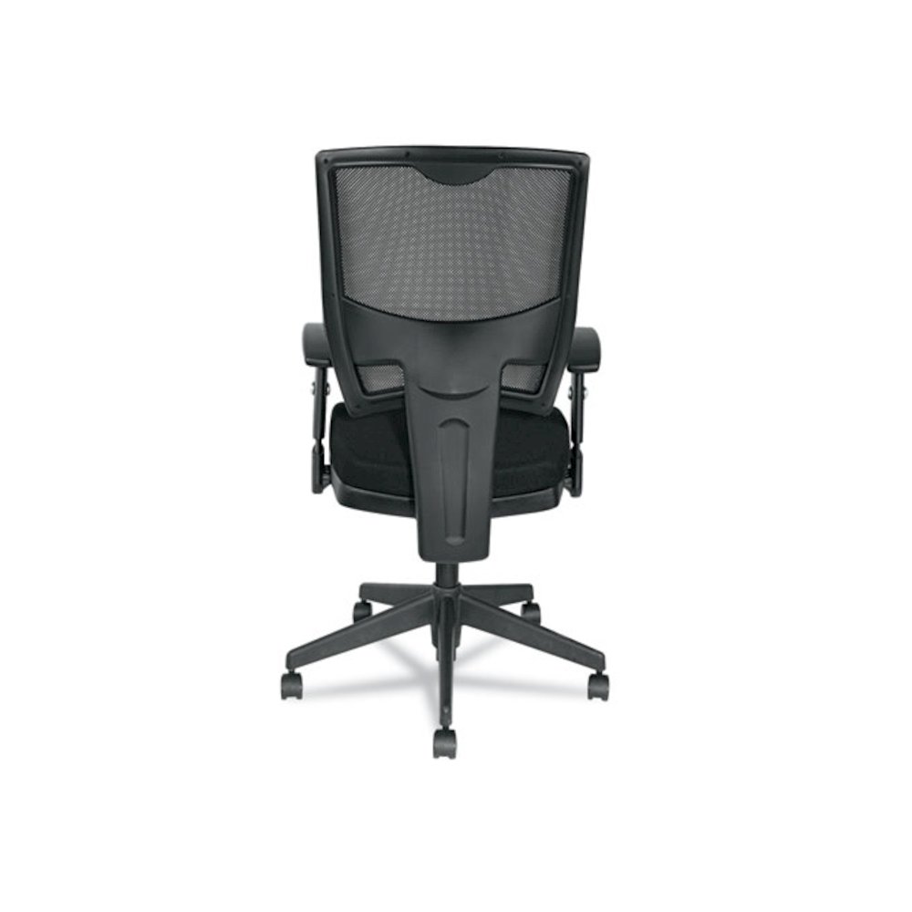 Alera Epoch Series Fabric Mesh Multifunction Chair, Supports Up to 275 lb, 17.63" to 22.44" Seat Height, Black. Picture 8