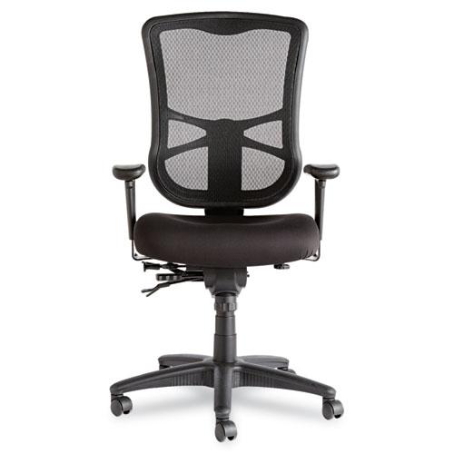 Alera Elusion Series Mesh High-Back Multifunction Chair, Supports Up to 275 lb, 17.2" to 20.6" Seat Height, Black. Picture 6