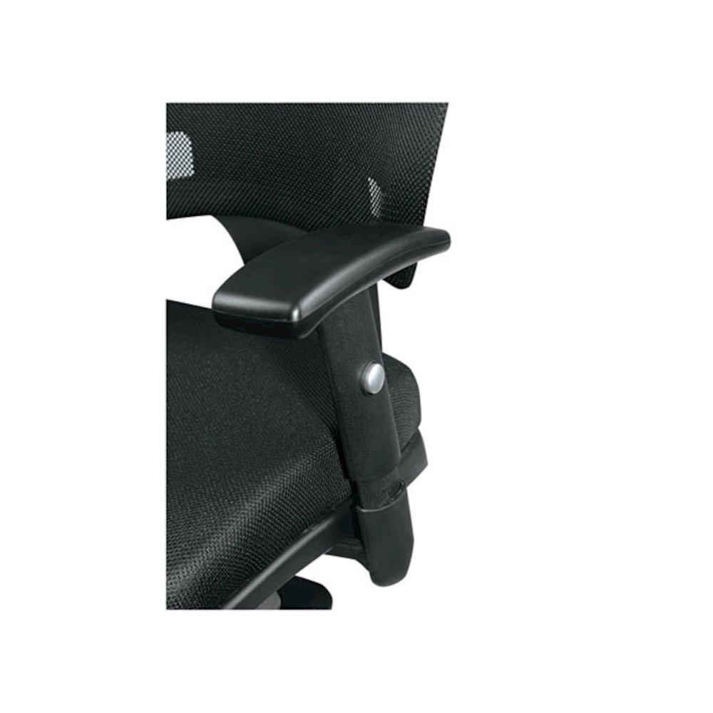 Alera Epoch Series Fabric Mesh Multifunction Chair, Supports Up to 275 lb, 17.63" to 22.44" Seat Height, Black. Picture 4