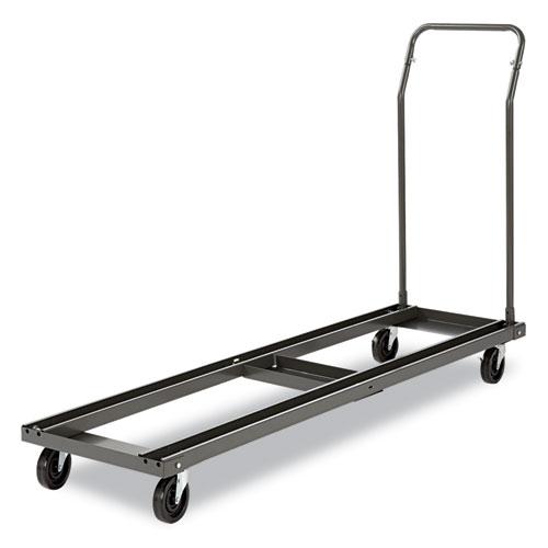 Chair/Table Cart, Metal, 600 lb Capacity, 20.86" x 50.78" to 72.04" x 43.3", Black. Picture 6