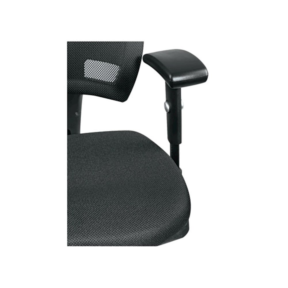 Alera Epoch Series Fabric Mesh Multifunction Chair, Supports Up to 275 lb, 17.63" to 22.44" Seat Height, Black. Picture 2