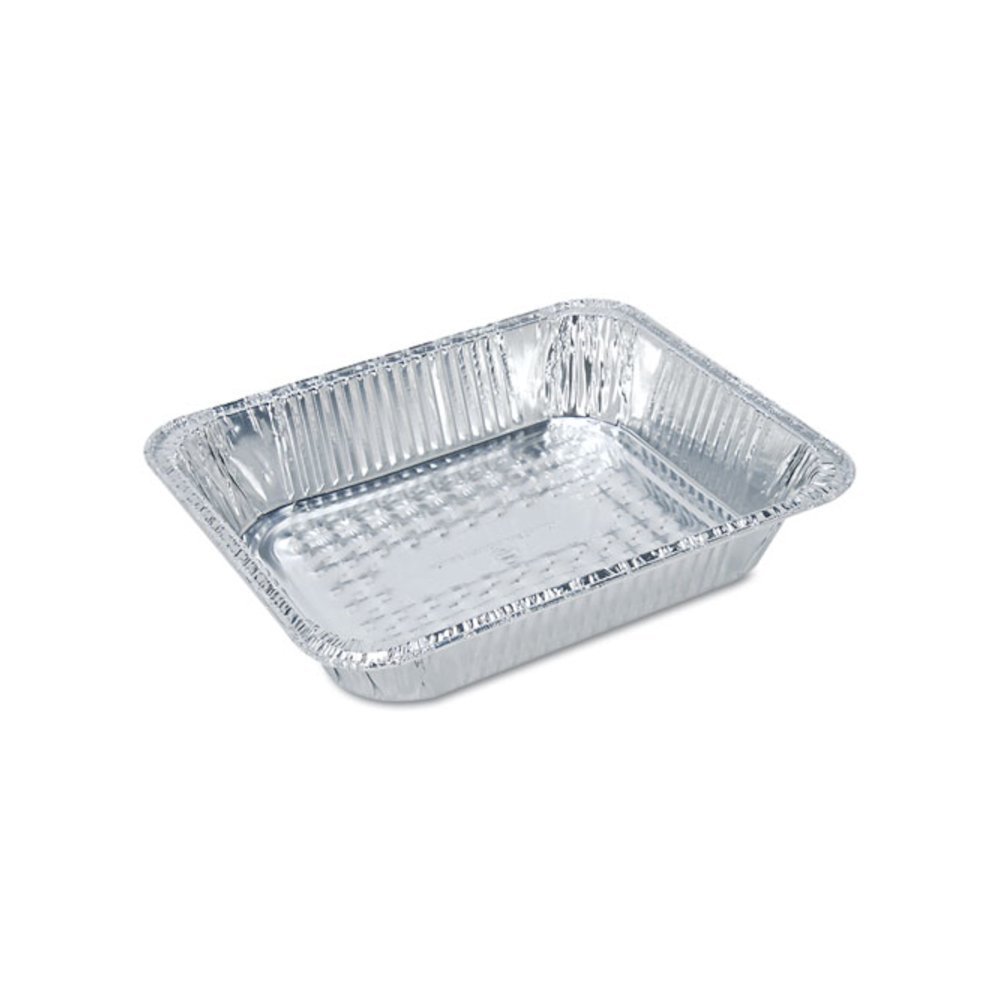 Aluminum Steam Table Pans, Half-Size Shallow, 1.69" Deep, 10.38 x 12.75, 100/Carton. Picture 2