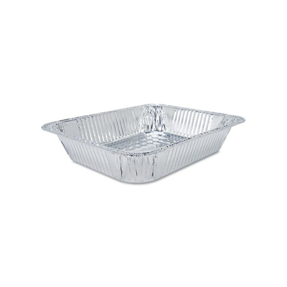 Aluminum Oblong Container, 1 lb, 4.56 x 5.56 x 1.63, Silver, 1,000/Carton. Picture 3