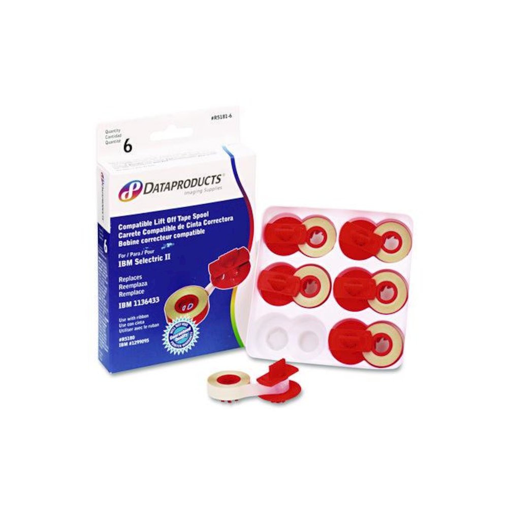 R51816 Compatible Low-Tack Lift-Off Tape, Clear, 6/Box. Picture 1