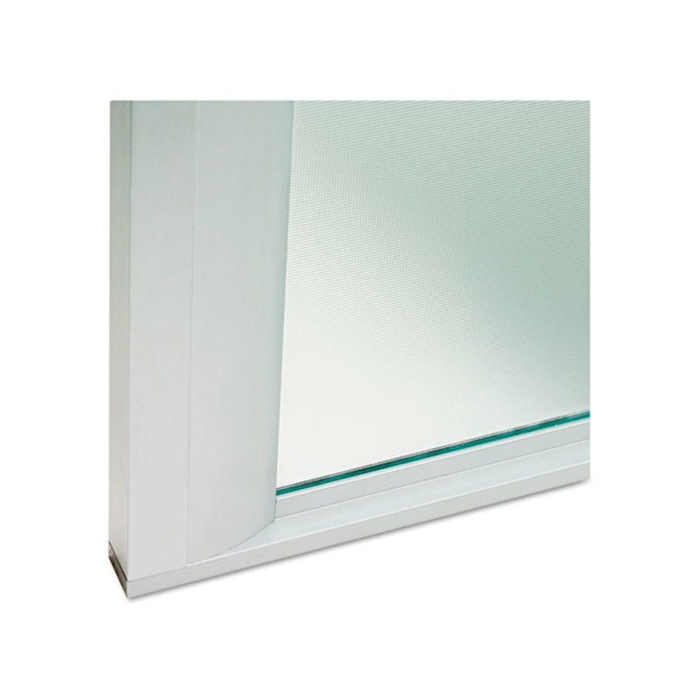 Glass Door Set With Silver Frame For 72" Wide Hutch, 17w x 16h, Clear, 4 Doors/Set. Picture 2